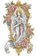 Catholic tattoo design idea