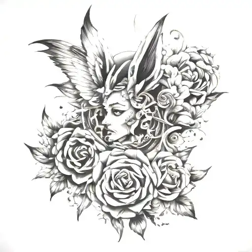 hidden j somewhere tattoo design idea