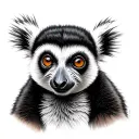 Lemur tattoo design idea