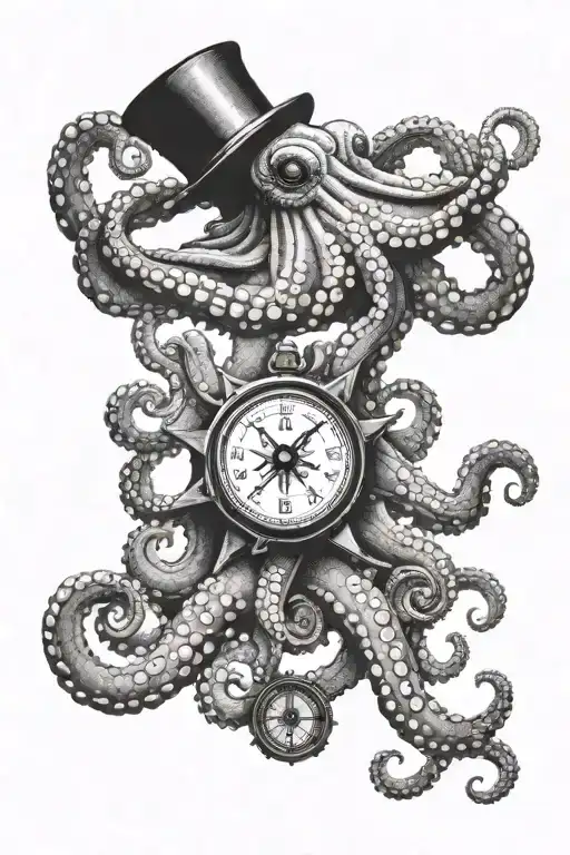 326+ Octopus Compass Tattoo Ideas in 2026 - BlackInk AI