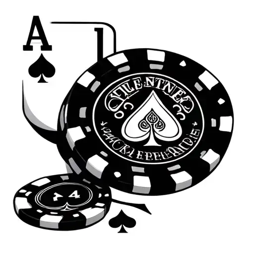 Poker Chip tattoo design idea