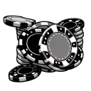 Poker Chip tattoo design idea
