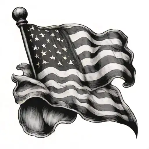 American flag sleeve tattoo tattoo design idea