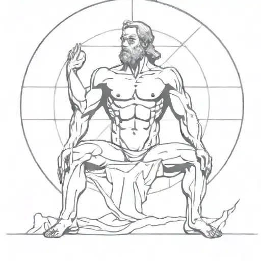  greek titan atlas holding the universe over his head  tattoo design idea