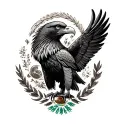 Mexico Eagle tattoo design idea