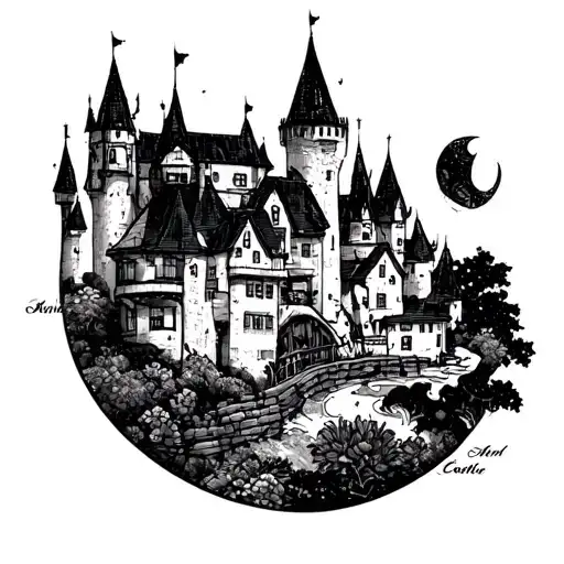 Howls Moving Castle tattoo design idea