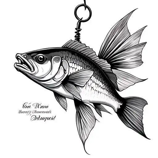 fish hook memorial tattoo tattoo design idea