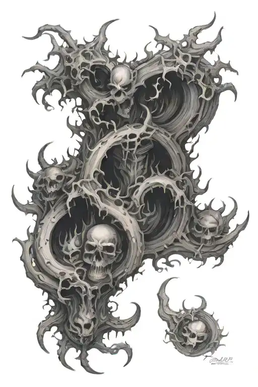 dantes inferno 9 circles of hell tattoo design idea