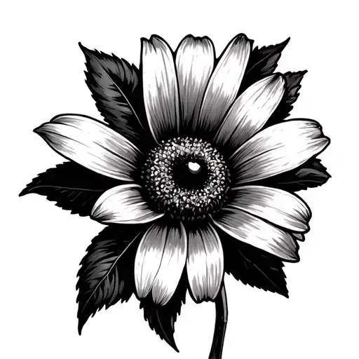 Black Eyed Susan tattoo design idea