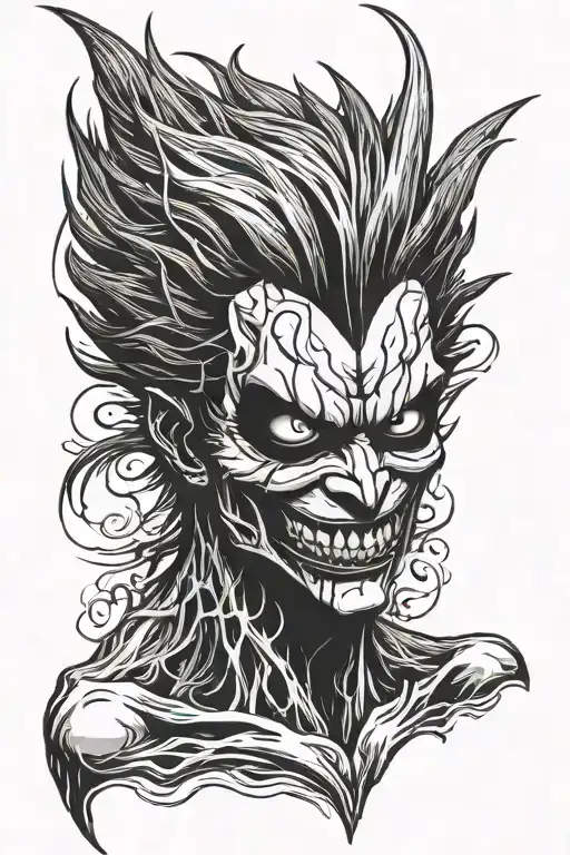 ryuk death note tattoo design idea