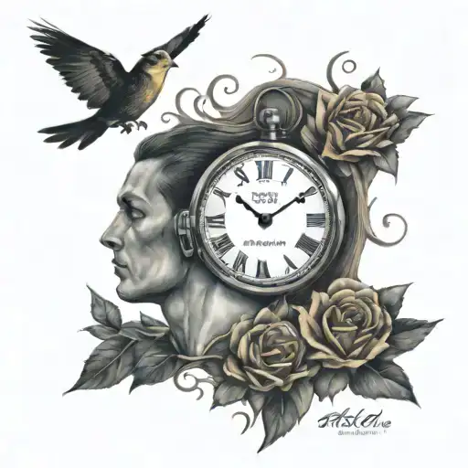 keep moving forward no one has your love tattoo design idea