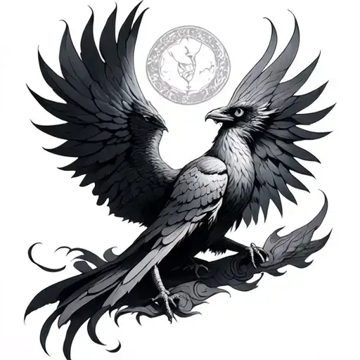 Harry Potter Phoenix tattoo design idea