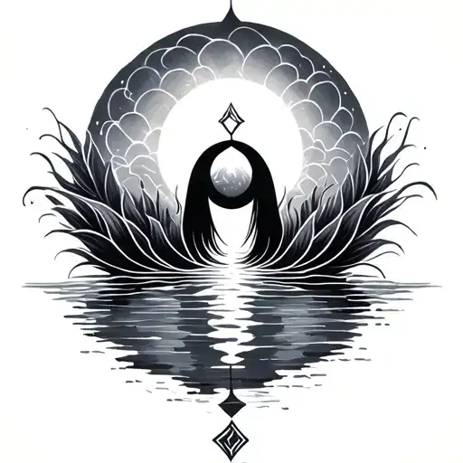 small tattoo serenity and new beginnings tattoo design idea