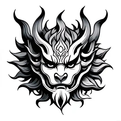 Rahu tattoo design idea
