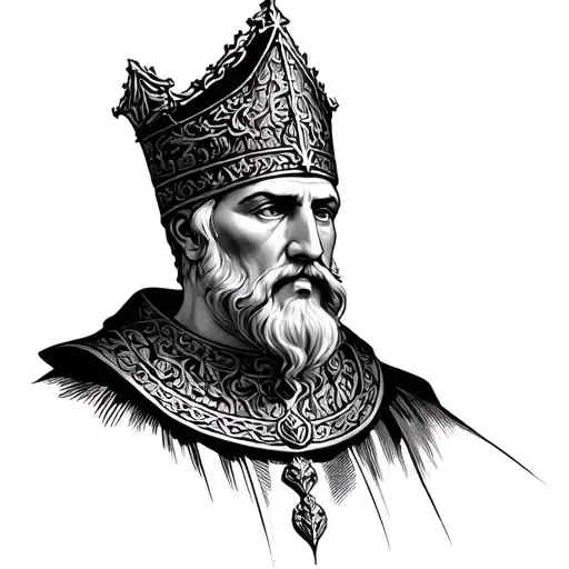 King Baldwin IV of Jerusalem tattoo design idea