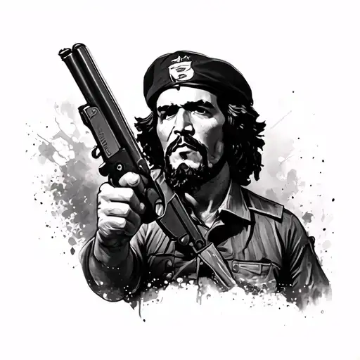 smurf che guevara tattoo design idea