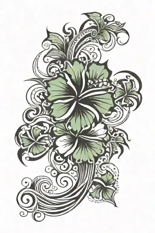 Hawaiian tattoo design idea