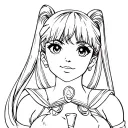 sailor moon tattoo design idea