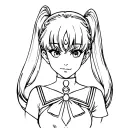 sailor moon tattoo design idea