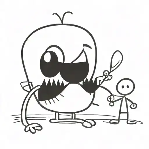 Childrens artwork tattoo design idea