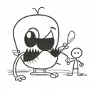 Childrens artwork tattoo design idea