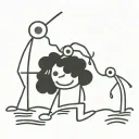 Childrens artwork tattoo design idea