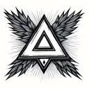 Aa Triangle tattoo design idea
