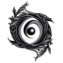 Imperfect Circle tattoo design idea