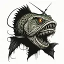 trap fishing tattoo design idea