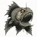 trap fishing tattoo design idea