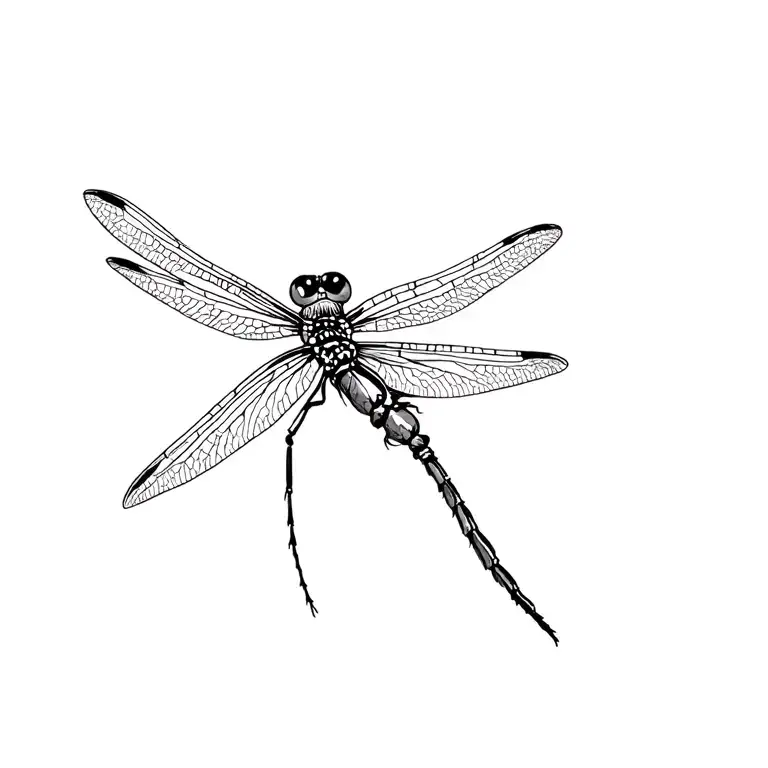 dragonfly tattoo design idea