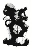 Biblical rock climbing tattoo design idea