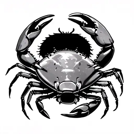cancer zodiac with lover who is also cancer one crab bleeding tattoo design idea