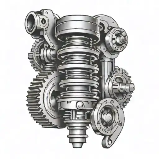 Camshaft tattoo design idea