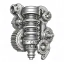 Camshaft tattoo design idea