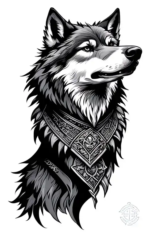 Wolf Nordic, German, English, Roman, American, for family masculinity, family tree, legacy, soldier/warrior tattoo design idea