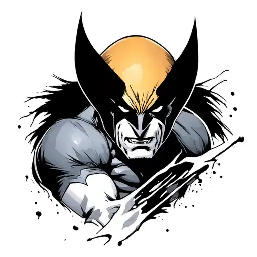 wolverine slashes tramp stamp tattoo design idea