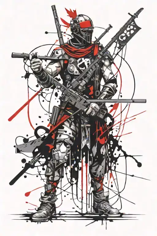 Warrior of God tattoo design idea