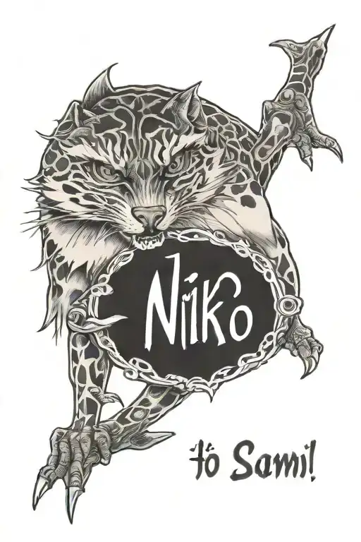 text "Niko, Sami, Eetu" tattoo design idea