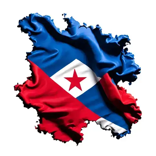 Cape Verdean flag infused with the Dominican Republic flag tattoo design idea