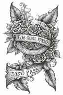 this too shall pass tattoo design idea