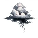 Coverup Clouds and Smoke tattoo design idea