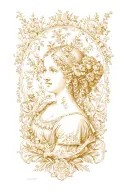 delftware pattern tattoo design idea