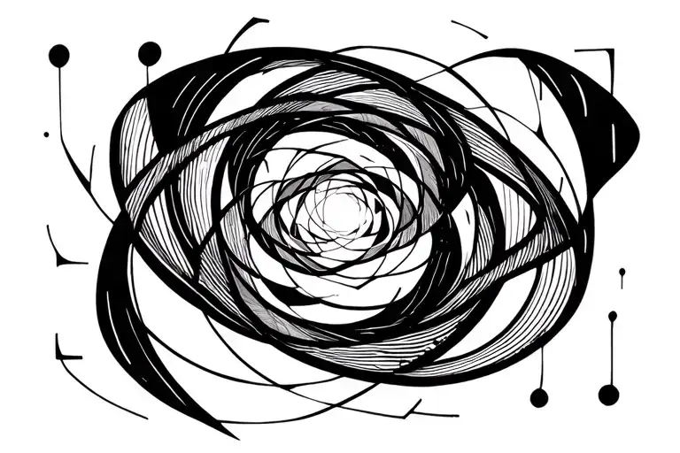 fibonacci sequence spiral tattoo design idea