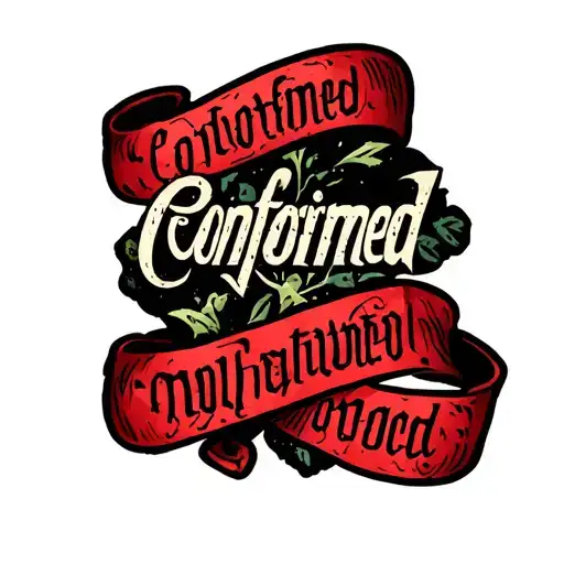 "Conformed" 🚫 tattoo design idea