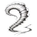 tornado tattoo design idea