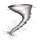 tornado tattoo design idea