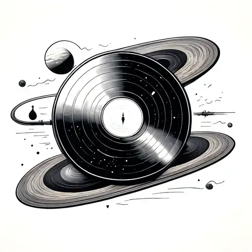 Voyager Golden Record tattoo design idea