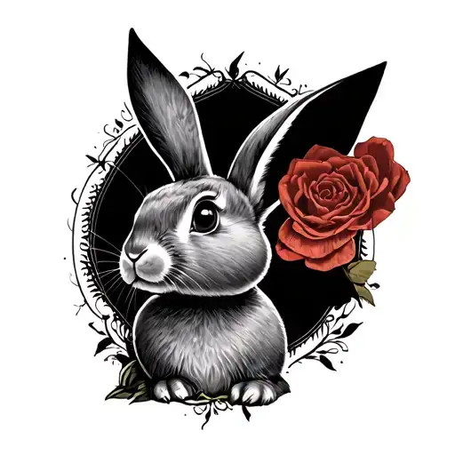 playboy bunny western tattoo design idea