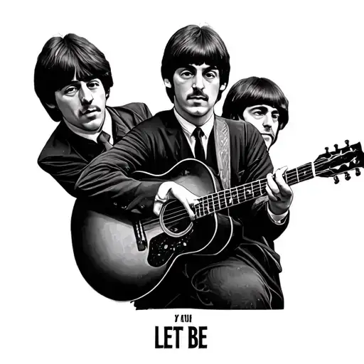 Beatles Let It Be tattoo design idea